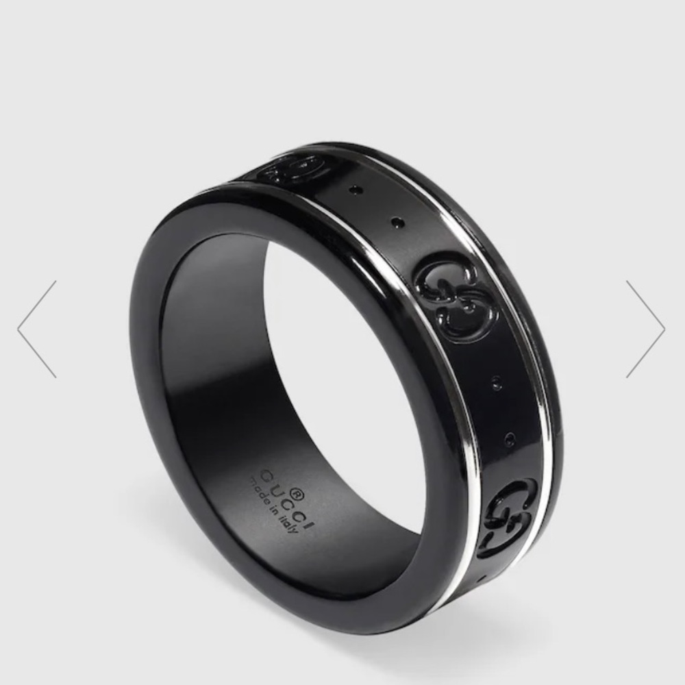 Gucci Icon Thin Band in White Gold